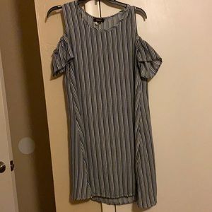 Espresso striped dress small